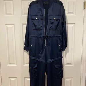 Kendall+Kylie Satin Convertible Jumpsuit